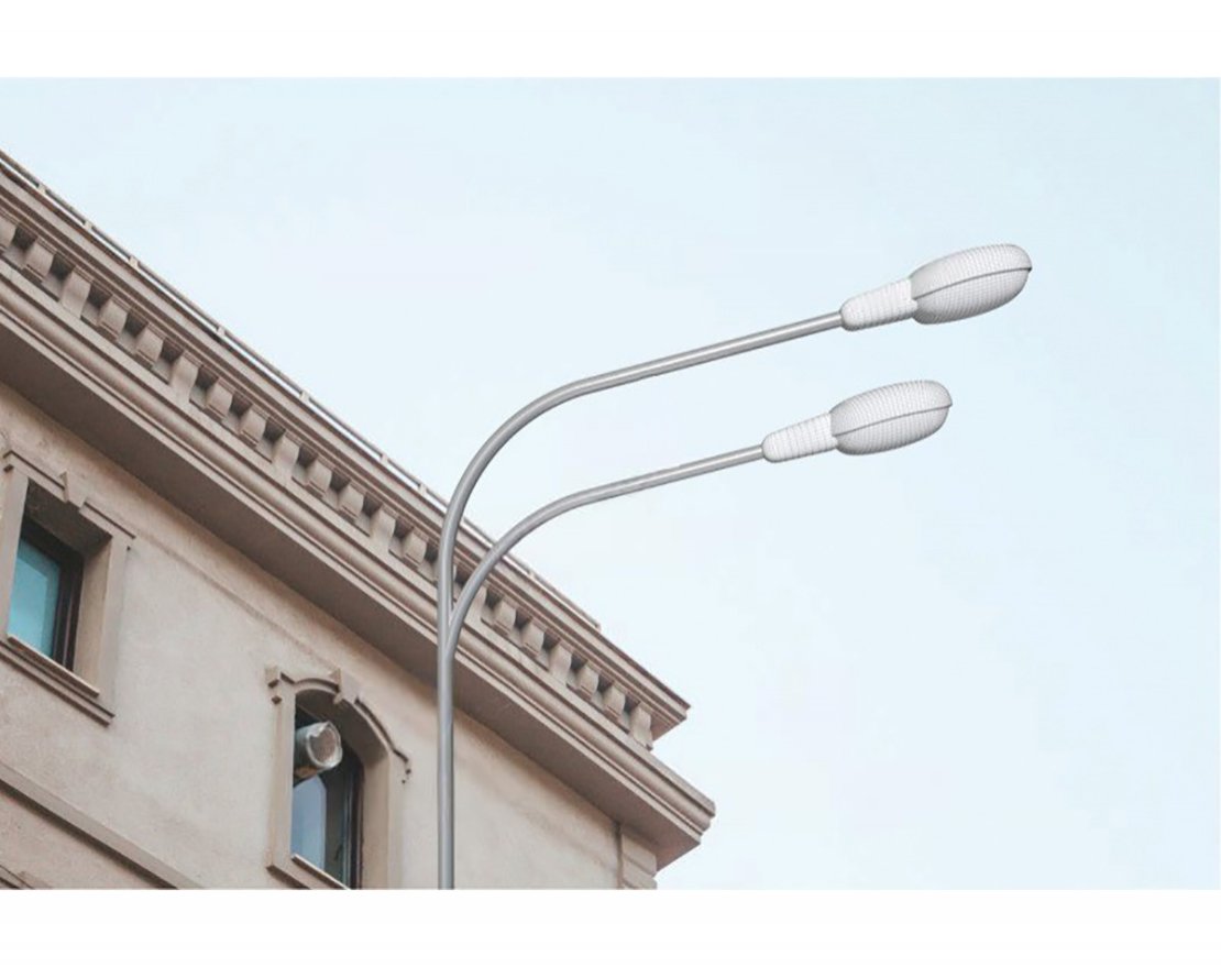 Опора освещения ОГС-0,7-10,0 с консольным кронштейном - вид 2