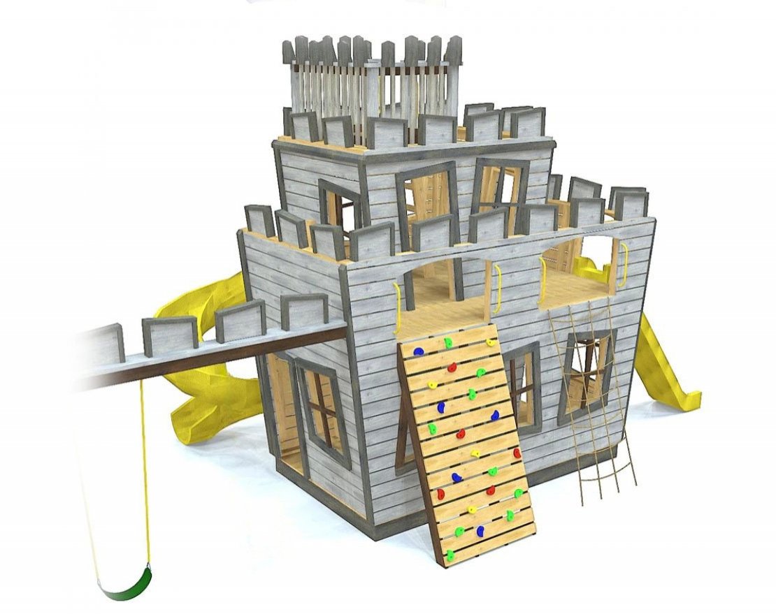Игровой комплекс TORUDA WOOD Сказочный замок 3 - вид 3